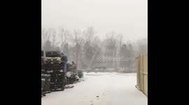 Heavy snow in Michigan