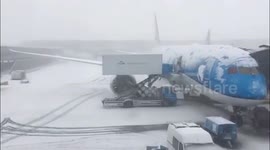 Terrible weather conditions in Airports