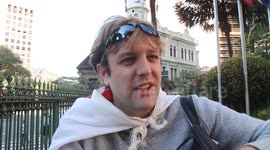 England fan in Belo Horizonte on Costa Rica match
