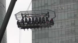 Eating Dinner Dangling 50m up in The Air