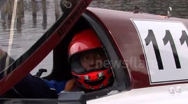 Spectacular Powerboat Flip - (longer version)