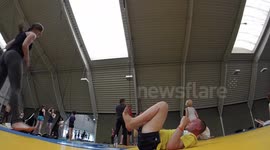 How we fail jump to bird :D, AcroYoga (Akro Joga)