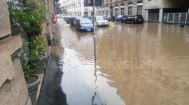Flooding in Isola Garibaldi, Milan