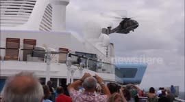 Helicopter Rescue From Cruise Ship