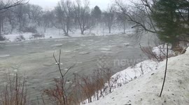 The Mad River ice Jam January 12th 2018 the mad River ice jam January 12th 2018
