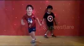 Children break into freestyle dance at Bangkok discovery centre bringing happiness and laughter to onlookers