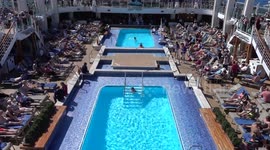 Hot and Sunny on the pool deck