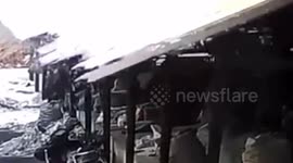 Man escapes death after canopy collapses