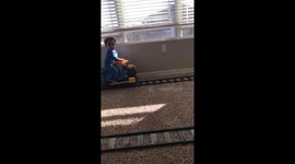 10 month old doesn't have train license!