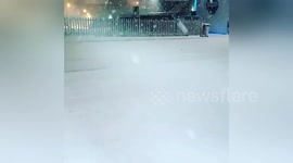 Newsflare Edit - First snow arrives early hours in west lothian bathgate
