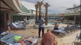 Groovin waiter on Liberty Of The Seas