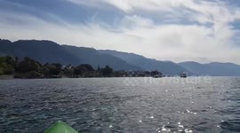 Filming a music video on Lake Atitlan