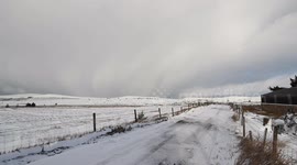 Incoming Snow Storm On Glenshane Pass