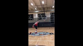 2 BEHIND THE BACK HALF COURT SHOTS