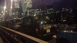 Black cab protest blocks London Bridge for hours