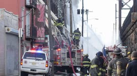 Fully Involved Abandoned warehouse Fire
