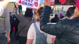Wenger Out sign at Los Angeles 2018 Women’s March