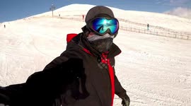 Skiing at Glenshee in Scotland.  Amazing views