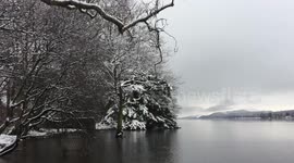 Snow blankets Lake District as UK temperatures fall