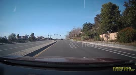 Impatient driver decides to run red light