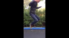 Trampoline  fail backflip scorpion