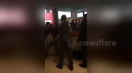 Newsflare Edit - Man gets upper cutters because he was cheering for the opposite team