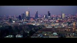 Milano At Sunset - A 5K HD video of Milan's Skyline as the sun goes down