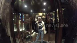 Singer Ivy Mae departs the Sanctum Soho hotel in London