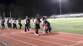 Marching band fail causes pileup