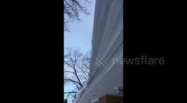 Amazing alien snow formation