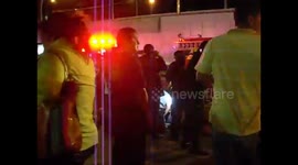 Accidente en Constituyentes afuera de la Plaza de Toros Santa María, en Querétaro...