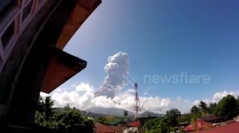 Mt Mayon Volcano Eruption 2018 Caught on Camera