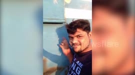 Indian man hit by train while posing for selfie in stupid stunt