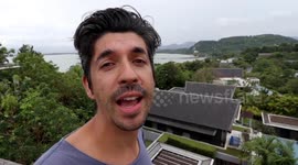 Elephants in Thailand and Epic Swimming Pool Jump (at end of video)
