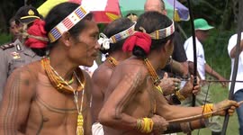 Sumatran tribesmen teach ancient archery techniques to preserve traditions