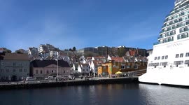 Cruise Ship Britannia docked in Stavanger, Norway
