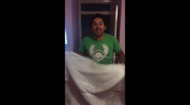 Dad performs amazing magic trick