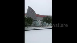 Building collapses under weight of snow
