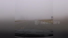 Newsflare Edit - Dense fog caught on Dash-cam