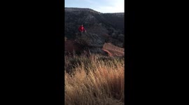 Boy wipes out on bike