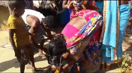 Baby girl married to pup to ward off evil in tribal custom