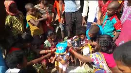 Baby girl married to puppy to ward off evil in tribal custom