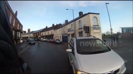 UK driver ploughs into cyclist