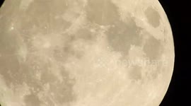 Extreme close up of a Supermoon