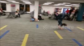 Delayed flight has kids flipping out with epic fail