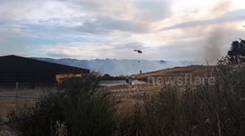 Helicopters battle major Dunedin fire