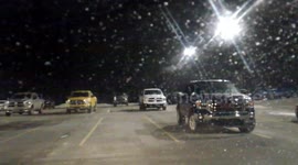 Snow covered road conditions Saginaw Michigan 1-31-18