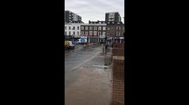 Flooding in west London