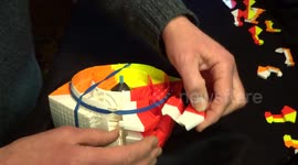 Briton assembles 1,500 piece Rubik's Cube puzzle and the results are deeply impressive
