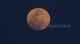 Rare super blue blood moon seen from Thailand